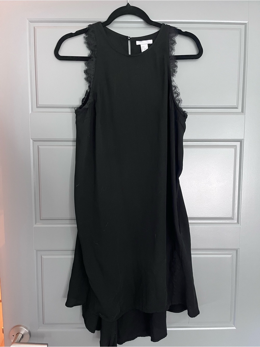 High low black dress